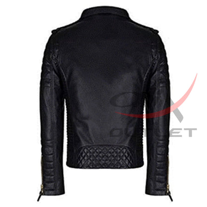 Leather Padded Flop Jacket image 1