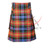 LGBTQ Pride Tartan Kilt Modern Utility Kilts image 0