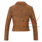 Women's Western Suede Leather Jacket image 1