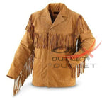 Men's Brown Western Style Cowboy Jacket image 0