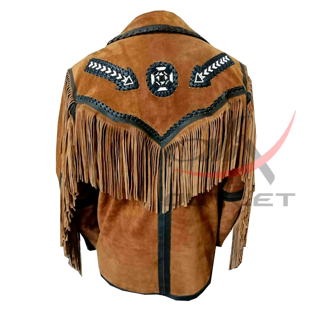 Cowboy Western Style Fringed Jacket image 1