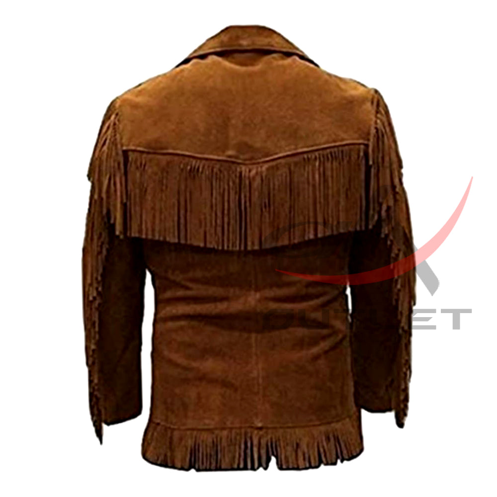 Men's Fringed Suede Jacket image 1