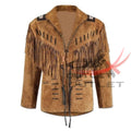Western Style Bone & Fringed Jacket image 0