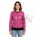 Women Fashion Leather Jacket
