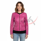 Women Fashion Leather Jacket