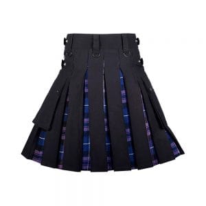 Hybrid Utility Black Cotton & Pride of Scotland Kilt - Image 3