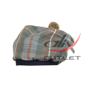 Tam o' Shatner Tammy Hat Flat Bonnet Mackenzie Weathered Tartan - Image 1