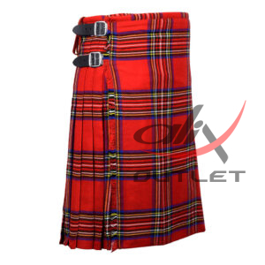 Royal Stewart Tartan 8 Yard Kilt for Men Traditional Scottish Kilt - Image 3