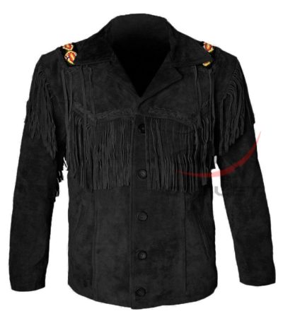 Men's Cowboy Sude Jacket Fringed