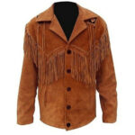 Men's Cowboy Western Style Jacket Brown