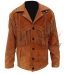 Men's Cowboy Western Style Jacket Brown