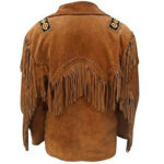 Men's Cowboy Western Style Jacket Brown - Image 2