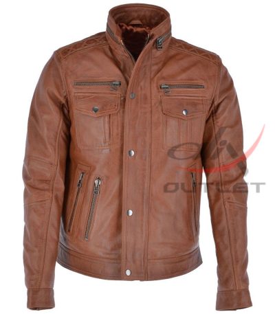 Real Leather Seven Pocket Jacket