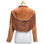 Women's Cowgirl Suede Jacket Fringed - Image 2