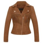 Women's Western Suede Leather Jacket