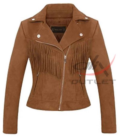 Women's Western Suede Leather Jacket
