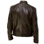 Sword Cafe Racer Biker Leather Jacket - Image 2