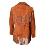 Women's Western Jacket Tan Suede - Image 2