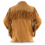 Men's Brown Western Style Cowboy Jacket - Image 2