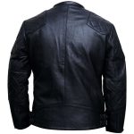 Black Quilted Leather Jacket - Image 2
