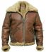 B3 Bomber Aviator Jacket Fur Shearling Leather Jacket