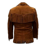 Men's Fringed Suede Jacket - Image 2