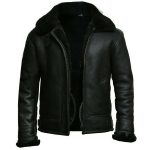 Leather Fur Collar B3 Bomber RAF Avaitor Jacket
