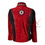 Women's Cowgirl Western Jacket Black & Red - Image 2