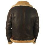 Leather Shearling Bomber Jacket RAF B3 for Men - Image 2