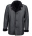 Men's Real Leather Coat Single Breasted