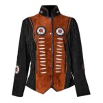 Women's Wild West Suede Jacket Black & Brown