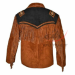 Cowboy Jacket Bone & Beaded Fringed - Image 2