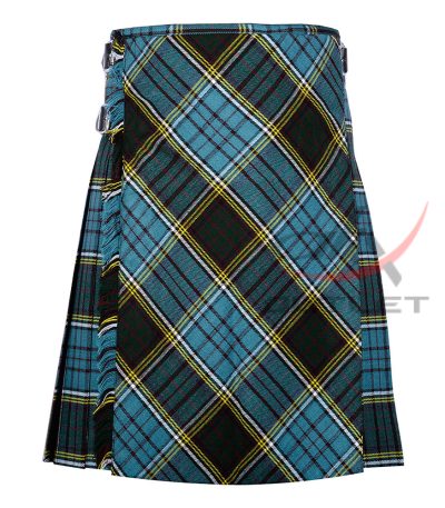 Bias Cut Anderson Tartan Kilt 8 Yard Highlander Kilt