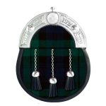 Leather Sporran Black Watch Tartan