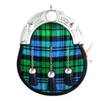 Campbell Ancient Tartan Full Dress Leather Sporrans