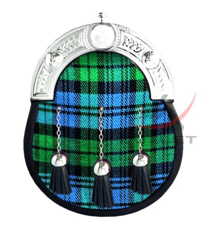 Campbell Ancient Tartan Full Dress Leather Sporrans