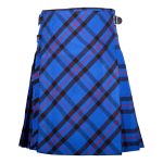Bias Cut Elliot Modern Tartan 8-Yard Scottish Kilt with  Apron