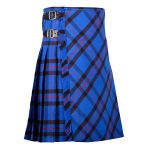 Bias Cut Elliot Modern Tartan 8-Yard Scottish Kilt with  Apron - Image 2