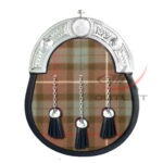 Fraser Weathered Tartan Full Dress Leather Sporrans