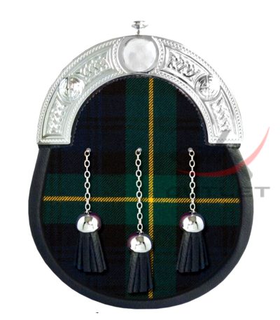 Gordon Tartan Full Dress Leather Sporrans