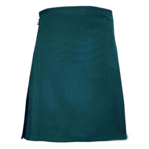 Solid Green Tartan 8 Yard Kilt for Men
