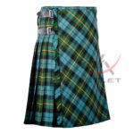 Bias Cut Gunn Ancient Tartan 8Yard Kilt with Apron - Image 2