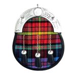 LGBTQ Pride Tartan Full Dress Leather Sporrans