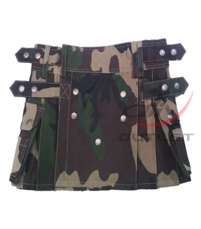 Ladies Army Camouflage Utility Cotton Kilt