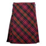 Bias Cut MacDonald Tartan 8Yard Kilt with Apron
