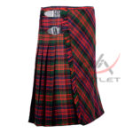 Bias Cut MacDonald Tartan 8Yard Kilt with Apron - Image 2