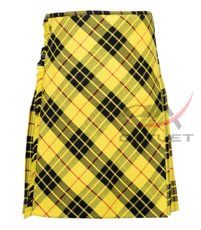 Bias Cut MacLeod of Lewis Tartan 8Yard Kilt with Apron