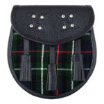 Scottish Sporran Mackenzie Tartan Black Leather