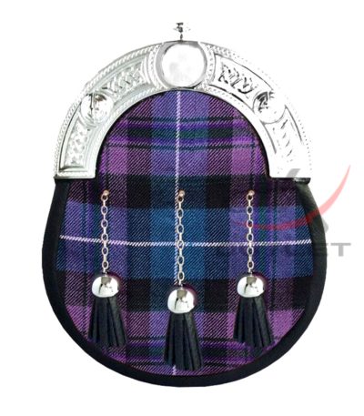 Pride of Scotland Tartan Full Dress Leather Sporrans