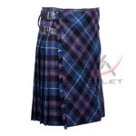 Bias Cut Pride of Scotland Tartan 8Yard Kilt with Apron - Image 2